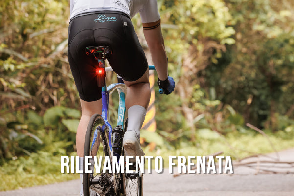 Gardia R300L bike radar retrovisore con luce posteriore