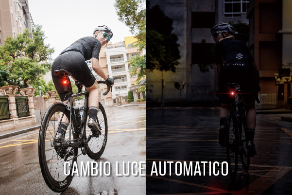 Gardia R300L bike radar retrovisore con luce posteriore