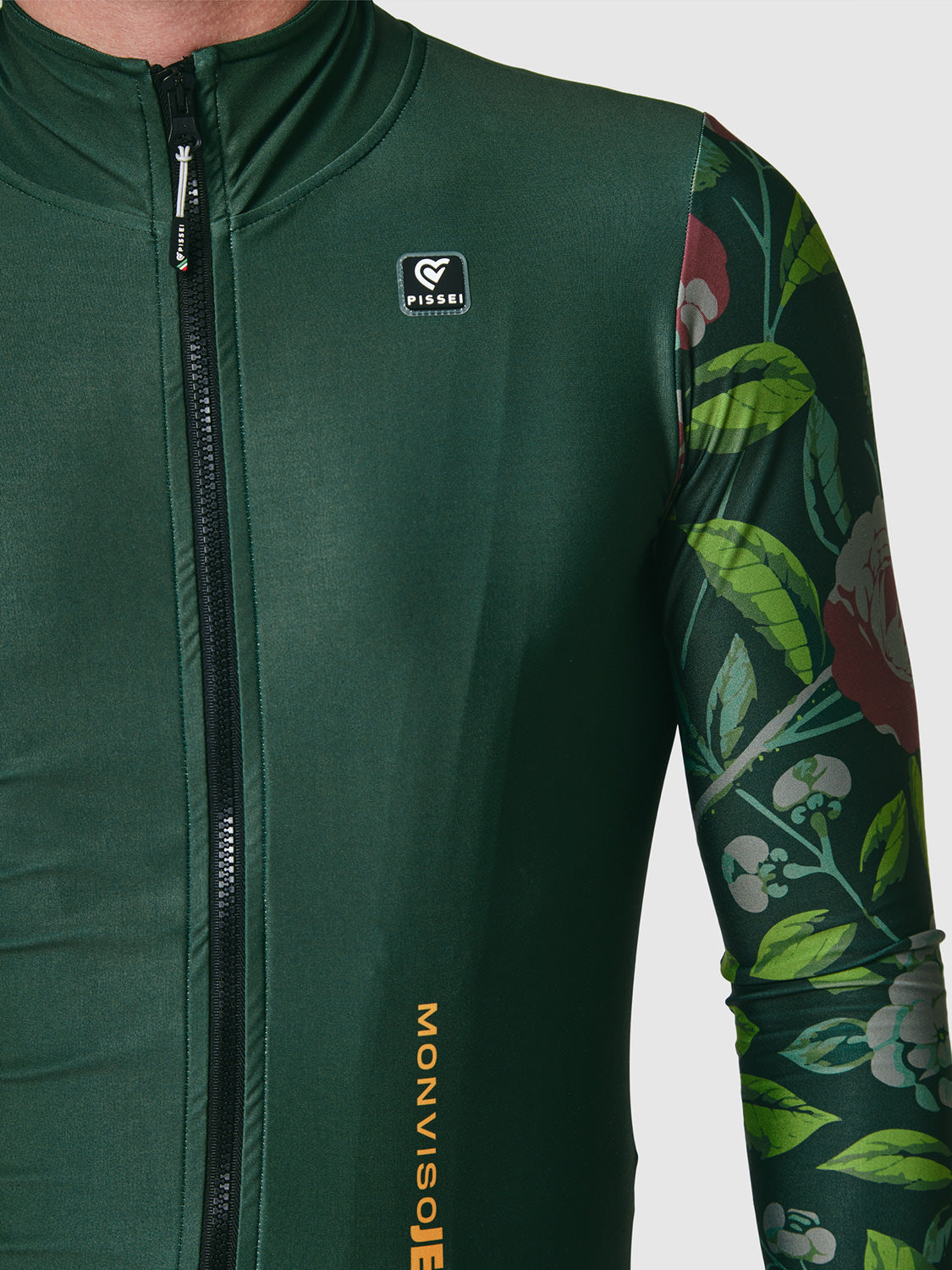 Maglia a manica lunga Monviso Pissei verde flower