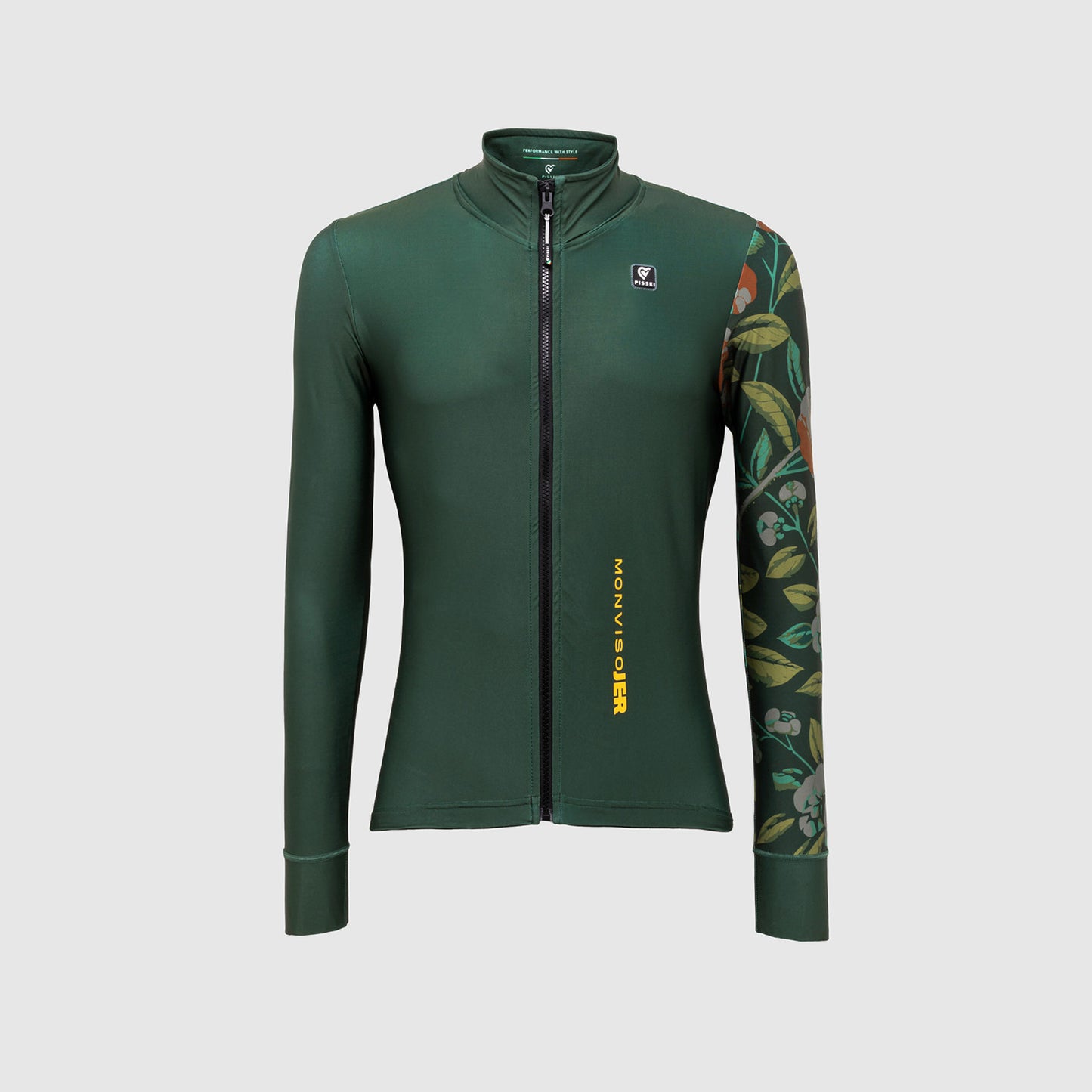 Maglia a manica lunga Monviso Pissei verde flower