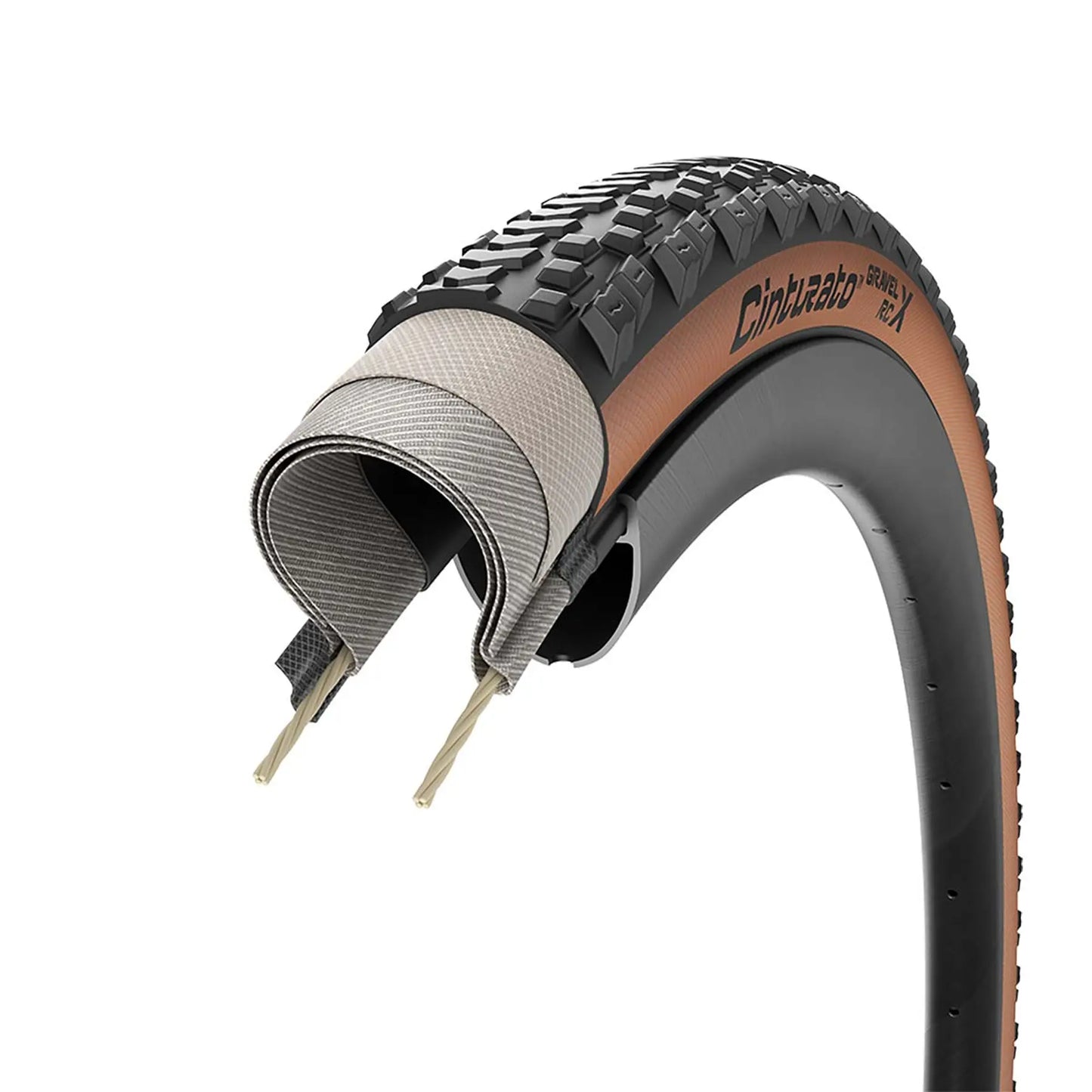 Copertone Pirelli Cinturato Tubeless Gravel RCX nero marrone