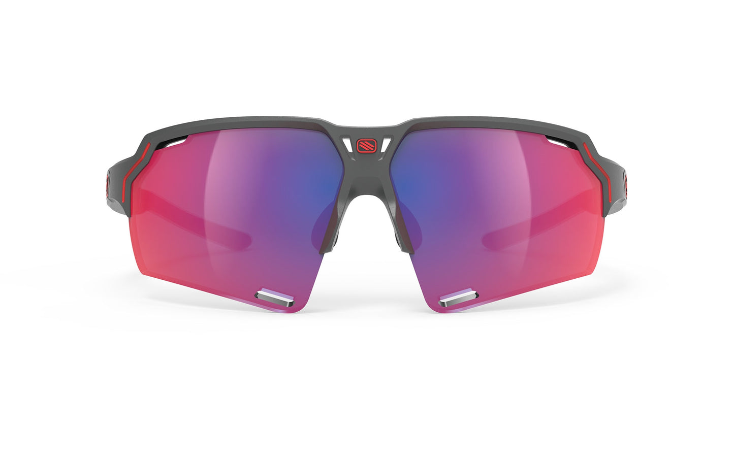 Occhiali Rudy Project Deltabeat grigio carbone opaco con lenti RP Optics Multilaser rosso