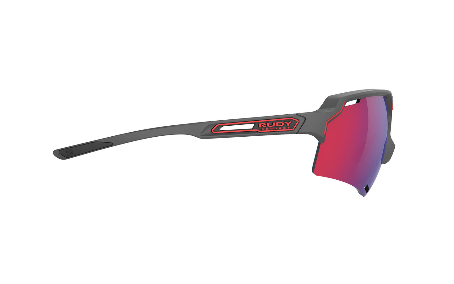 Occhiali Rudy Project Deltabeat grigio carbone opaco con lenti RP Optics Multilaser rosso