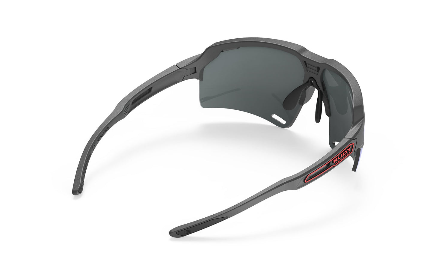 Occhiali Rudy Project Deltabeat grigio carbone opaco con lenti RP Optics Multilaser rosso