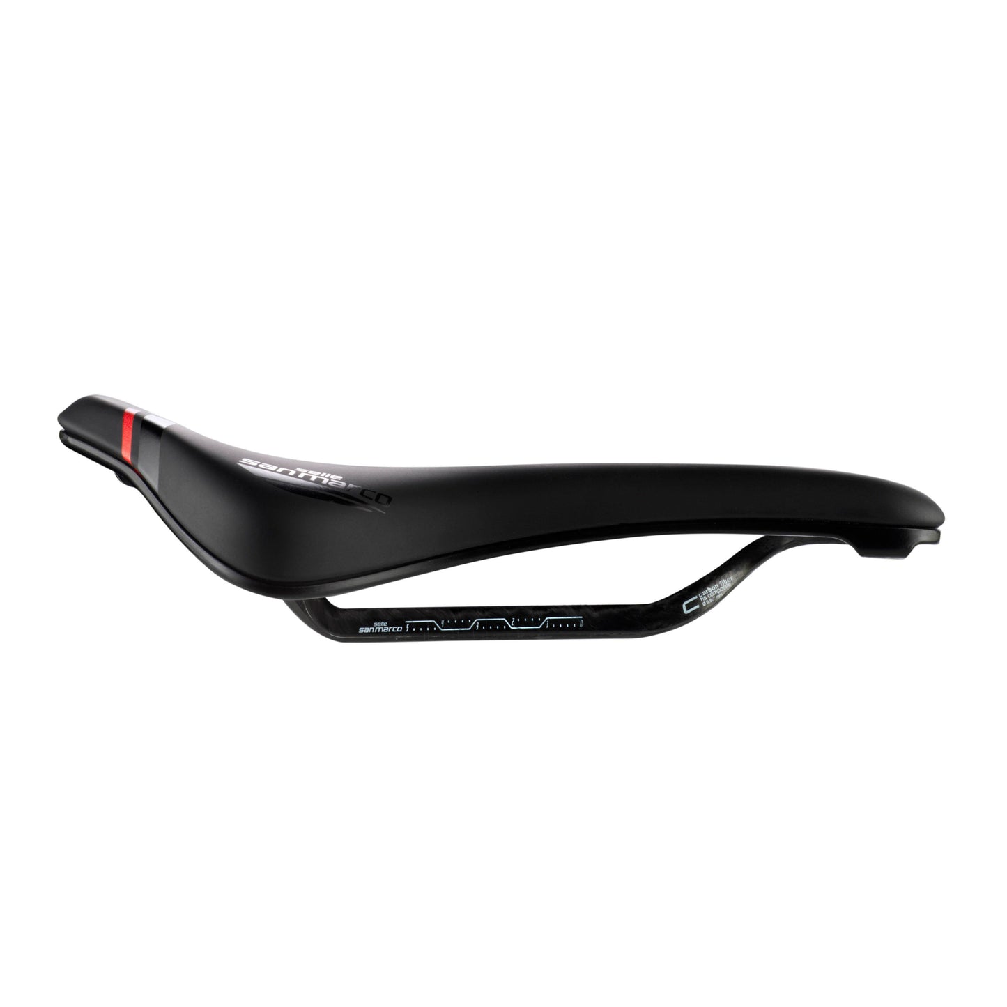 Sella Selle San Marco Ground Short Open-Fit Carbon FX Narrow nero 140x255